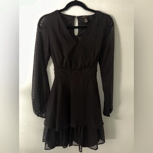 black long sleeve dress